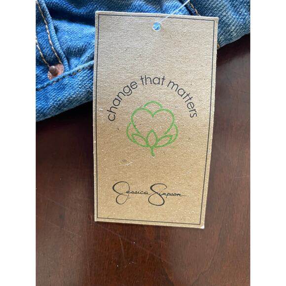 JESSICA SIMPSON, SIZE 16W BLUE JEANS HIGH RISE SLIM STRAIGHT - Picture 7 of 10